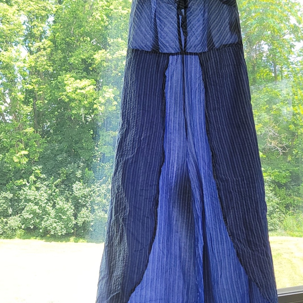 Blue & white jumpsuit